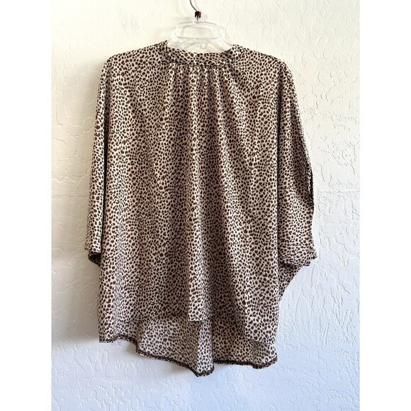 Shein Woman's Pullover Animal Print Top Size L Boho Office Beachy Work Western - Picture 7 of 14